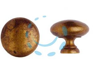 POMOLI PER MOBILI MOD.24228 IN OTTONE ANTICATO - ø mm.20 - Marca METALSTYLE - Cod: 107570