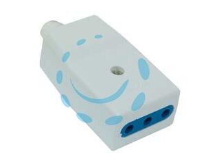 PRESA NORMALE 2P+T BIANCA - 10A bianca - Marca SYNTESY - Cod: 109130
