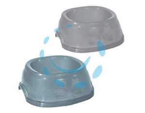 CIOTOLA IN PLASTICA PER ANIMALI DOMESTICI - cm.17x17x6h. - lt.0,4 - Marca STEFANPLAST - Cod: 111324