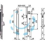 - mm.25 interasse mm.85 (1410.25.25) - Cod: 112420 - 1 pz