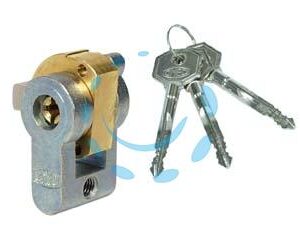 CILINDRO A INFILARE SAGOMATO CON CHIAVE A CROCE 4052 - mm.20 (4052) - Marca OMEC - Cod: 113267