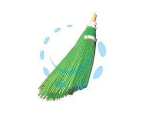 SCOPA DA NETTURBINO A FILI VERDE IN POLIPROPILENE CON TAGLIO INCLINATO - cm.58h. peso gr.550 - Marca  - Cod: 114301