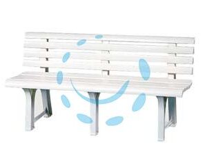 PANCHINA DA GIARDINO "ORCHIDEA" BIANCA - cm.49x145x74h. - peso kg.9,5 - Marca  - Cod: 117470