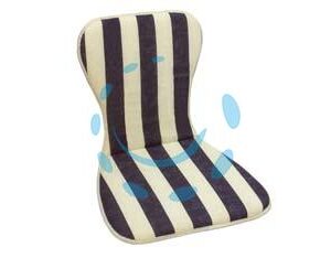 CUSCINO GRECIA A RIGHE BLU PER SEDIA MONOSCOCCA IMPILABILE - cm.48x78h. spessore cm.3 - Marca  - Cod: 127851