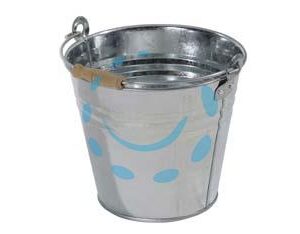 SECCHIO IN LAMIERA ZINCATA - lt.5 ø cm.23x19h. - Marca IL CAMPO - Cod: 218399