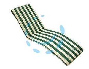 CUSCINO TENERIFE A RIGHE BLU PER LETTINO PIEGHEVOLE - cm.58,5x189h. spessore cm.3 - Marca  - Cod: 130325