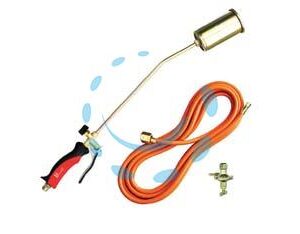 KIT CANNELLO RISCALDO A GAS DA ASFALTISTA CON LEVA CM.60 - bruciatore ø mm.60 - Marca  - Cod: 137485