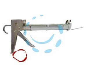 PISTOLA PER SILICONE PROFESSIONALE CROMATA  - Marca ALTE - Cod: 140942