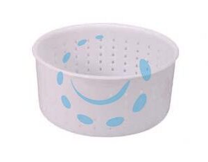 FORMA PER FORMAGGIO CACIOTTA GR.1200 - ø superiore cm.15 - ø inferiore cm.14x7h. - Marca  - Cod: 144773