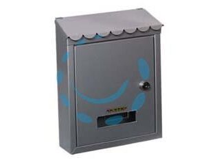CASSETTA POSTALE MEDIA CON TETTO E CHIAVE A CILINDRO GRIGIA - cm.21x7x30h. - colore grigio - Marca QUALITY - Cod: 145732