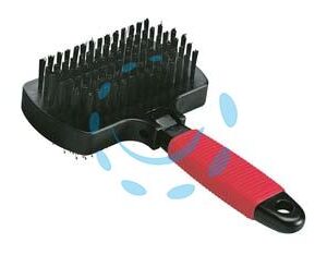 CARDATORE CON SPAZZOLA GRO 5982 P/CANI E GATTI PELO MEDIO E LUNGO - cm.17x10,5x5h. - Marca FERPLAST - Cod: 146531
