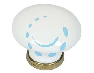 POMOLI TONDI IN PORCELLANA MOD.P0400 BIANCHI - ø mm.31x26h. - Marca METALSTYLE - Cod: 147729