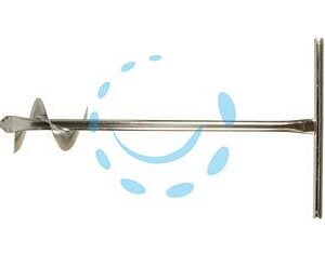 TRIVELLA MANUALE CON ELICA - ø mm.100, asta tubolare ø cm.3x100h. - Marca IL CAMPO - Cod: 414180