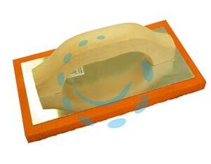 FRATTONE IN SPUGNA ARANCIO MANICO LEGNO - cm.21,5x13,5 - Marca ALTE - Cod: 154536