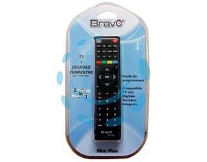 TELECOMANDO UNIVERSALE MINI PLUS TV + DECODER  - Marca BRAVO - Cod: 154741