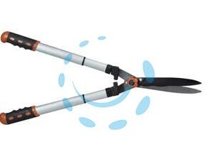 FORBICE TAGLIASIEPI CON LAME ONDULATE E MANICI TELESCOPICI - lunghezza totale da cm.68 a cm.83 - Marca IL CAMPO - Cod: 155496