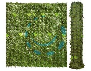 SIEPE ORNAMENTALE ARTIFICIALE CON FOGLIE LAURO - mt.3x1h. - Marca T-REX - Cod: 156929