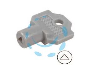 CHIAVE PLASTICA PER CILINDRO CON TRIANGOLO PER QUADRI ELETTRICI 154A  - Marca IBFM - Cod: 159340