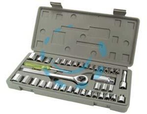 CHIAVI A BUSSOLA DA 3/8" E 1/4" IN SERIE 40 PEZZI - Marca ALTE - Cod: 162951