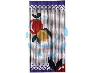 TENDA ANTI MOSCHE A PIASTRINA "FRUTTA" - 36 strisce per 63 piastrine - cm.100x230h. - Marca VETTE - Cod: 164511
