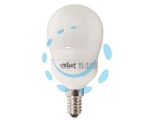 LAMPADA ELETTRONICA A SFERA OPALE E14 - 9w - E14 -  2700°K calda - Marca SYNTESY - Cod: 166973