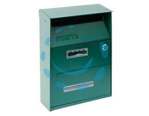 CASSETTA POSTALE PORTARIVISTE PER ESTERNI VERDE - cm.21,5x10,5x33h. - colore verde - Marca QUALITY - Cod: 170925