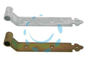 BANDELLE DRITTE CON ZANCA A FILO - mm.200x35 - in ferro zincato bianco - Marca DIDIEFFE - Cod: 174541