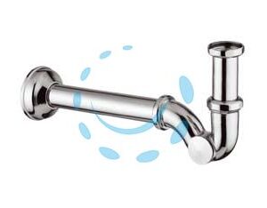 SIFONE A "S" TAPPO LATERALE - 1" canotto ø mm.26x200 - Marca  - Cod: 175425