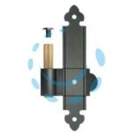 - mm.160x30 DX perno ø mm.12 - verniciato nero - Cod: 176422 - 16 pz