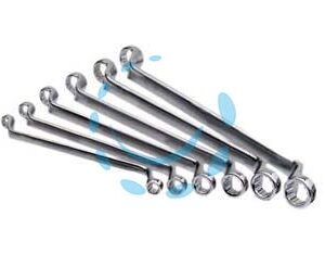 CHIAVE POLIGONALE DOPPIA IN SERIE PROFESSIONALE - in serie pz.8 da 6x7 a mm.20x22 - Marca ALTE - Cod: 177320