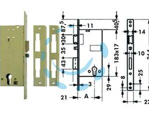 ELETTROSERRATURA DA INFILARE A CILINDRO 5810 - mm.40 (Y5810040) - Marca YALE - Cod: 393492