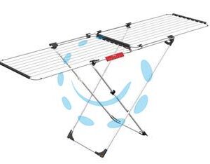 STENDIBIANCHERIA "DOBLE" ESTENSIBILE IN ACCIAIO VERNICIATO MT.22 - cm.105/209x60x97h. estensibile - Marca VILEDA - Cod: 190084
