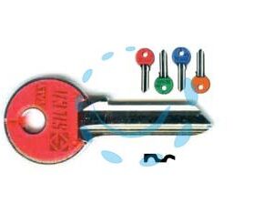 CHIAVI PER CILINDRI CISA 5 SPINE GRANDI CS206ASL - CS206ASL DX slim fluo colori assortiti - Marca SILCA - Cod: 191296