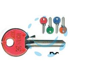 CHIAVI PER CILINDRI CISA 5 SPINE PICCOLE CS7NSL - CS7NSL DX slim fluo colori assortiti - Marca SILCA - Cod: 191302