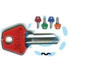 CHIAVI PER CILINDRI MERONI 4 SPINE PICCOLE MER1SL - MER1SL DX slim fluo colori assotiti - Marca SILCA - Cod: 191333