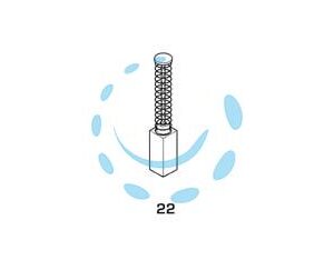 SPAZZOLE A CARBONCINO PER ELETTROUTENSILI MODELLO 22 - AEG 1818 mm.5x8x14/16h. - Marca  - Cod: 246361