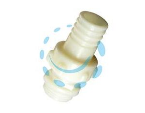 RACCORDO IN PA PORTAGOMMA DRITTO A 3 PEZZI - M 3/4" x ø mm.20 - Marca BUCCHI - Cod: 197236