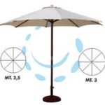 - ø cm.250 palo ø mm.48 a 8 stecche - Cod: 200455 - 1 pz