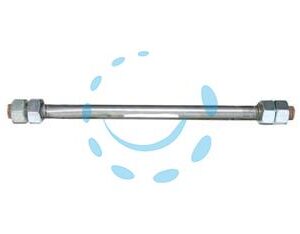 PERNO DI RICAMBIO PER MOZZO CARRIOLA - ø mm.12x170 (per ruote ns cod.233521 233491) - Marca ALTE - Cod: 292245