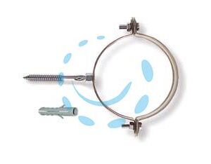 COLLARI PER TUBO PLUVIALI TONDI - ø mm.75/80 tassello ø mm.10 - Marca QUALITY - Cod: 203005