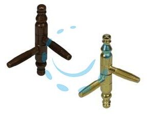 CERNIERE ANUBA BAROCCO IN ACCIAIO - ø mm.9 mod.132 (E.00132.09.02) bronzato - Marca AGB - Cod: 204354