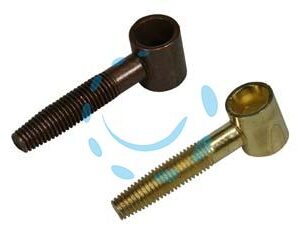 CAVALLOTTO ANUBA PER ASTE CREMONESI - ø mm.14 (E.00145.14.02) in acciaio bronzato - Marca AGB - Cod: 204439
