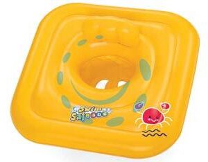 SALVAGENTE GONFIABILE MUTANDINA "SWIM SAFE"  1-2 ANNI - cm.76x76 - peso gr.725 (art.32050) - Marca BESTWAY - Cod: 205313