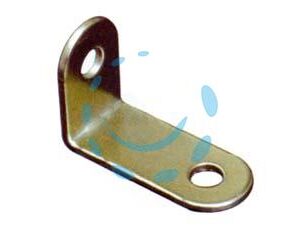 MENSOLINA REGGIPIANO AD ANGOLO - mm.23,5x34 in acciaio ottonato - Marca  - Cod: 213608