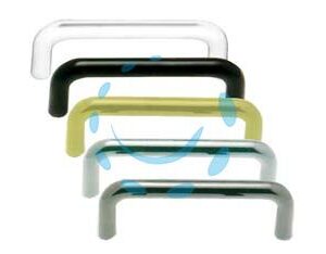 MANIGLIE PER MOBILI RETTANGOLARI FISSE IN ZAMA - interfori mm.64 colore bianco lucido - Marca  - Cod: 216166