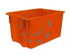 CASSA IN POLIPROPILENE SOVRAPPONIBILE INSERIBILE - lt.40 cm.52x36x31h. - Marca ICS - Cod: 291088