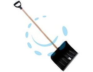 PALA IN ABS PER NEVE E GRANAGLIE - cm.121h. - cm.41 larghezza - Marca IL CAMPO - Cod: 219648