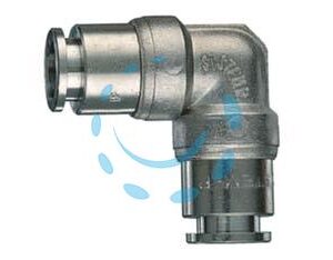 RACCORDO "L" INTERMEDIO CON INNESTI AUTOMATICI - attacco ø mm.8 art.50/CI - Marca ANI - Cod: 221788