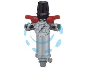 REGOLATORE DI PRESSIONE CON FILTRO E MANOMETRO - filettatura inferiore da 3/8" art.31/A5 - Marca ANI - Cod: 221849