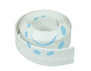 STRISCIA SIGILLANTE AUTOADESIVA BIANCA PER PROFILI VASCHE - mm.22h. in rotolo da mt.3,35 - Marca AGLAIA - Cod: 223164